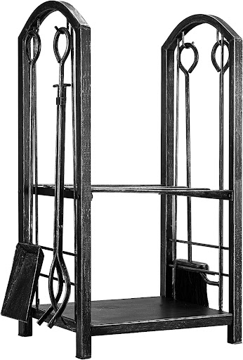 Amagabeli Firewood Log Rack with Tools