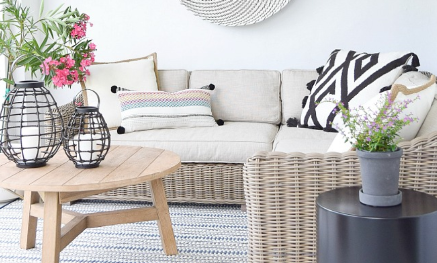 Colorful Weatherproof Outdoor Pillows and Rugs