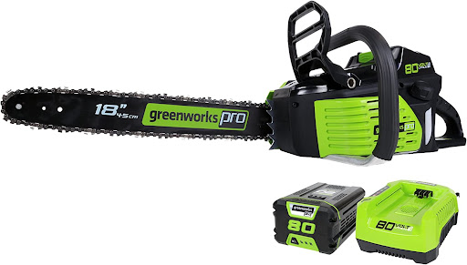 Greenworks PRO 18-inch 80V Cordless Electric Chainsaw