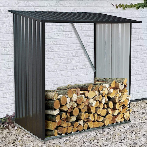 Hanover Galvanized Steel Woodshed Storage Rack