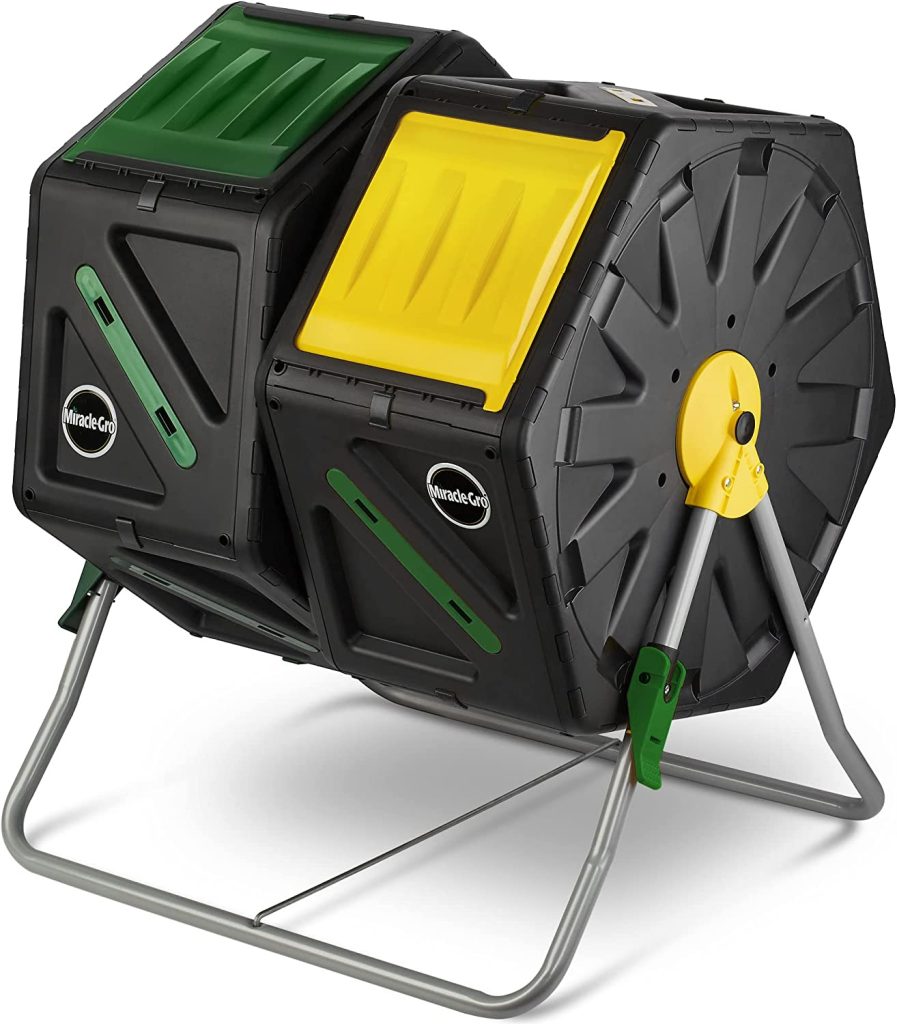 Miracle-Gro Dual Chamber Compost Tumbler